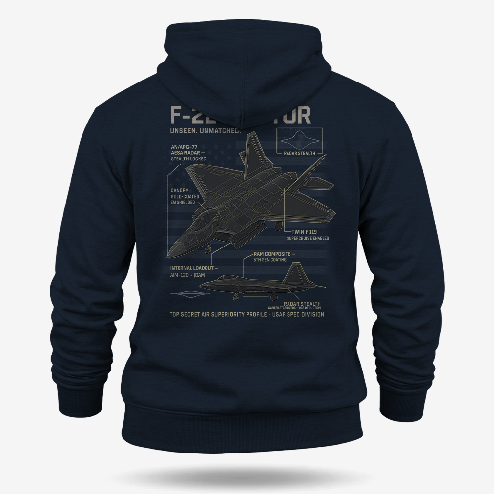 F-22 Schematic Hoodie