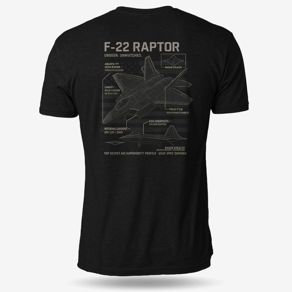 F-22 Schematic T Shirt