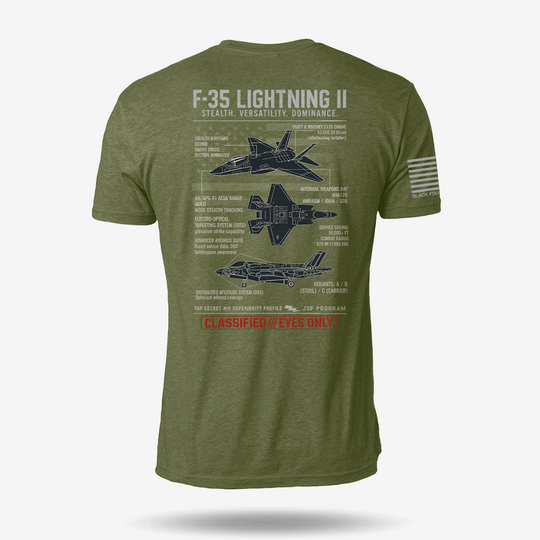 F-35 Lightning II Schematic T Shirt