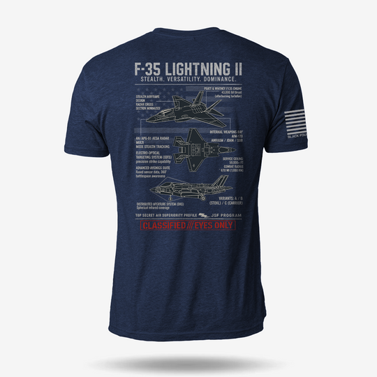 F-35 Lightning II Schematic T Shirt