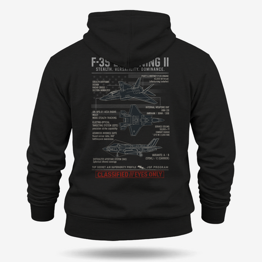 F-35 Lightning II Schematic Hoodie