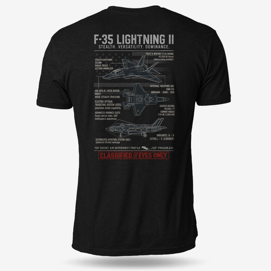 F-35 Lightning II Schematic T Shirt