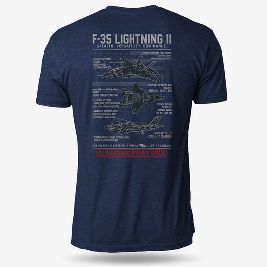 F-35 Lightning II Schematic T Shirt