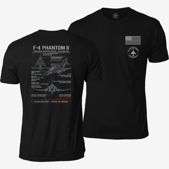 F-4 Phantom II Schematic T Shirt