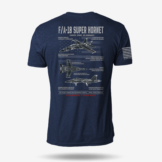 F/A-18 Super Hornet Schematic T Shirt
