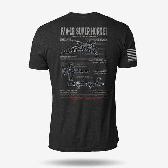 F/A-18 Super Hornet Schematic T Shirt