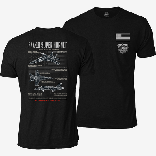 F/A-18 Super Hornet Schematic T Shirt
