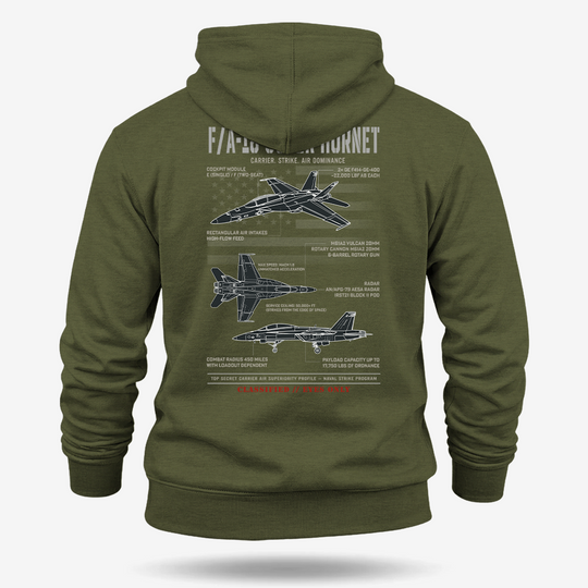 F/A-18 Super Hornet Schematic Hoodie