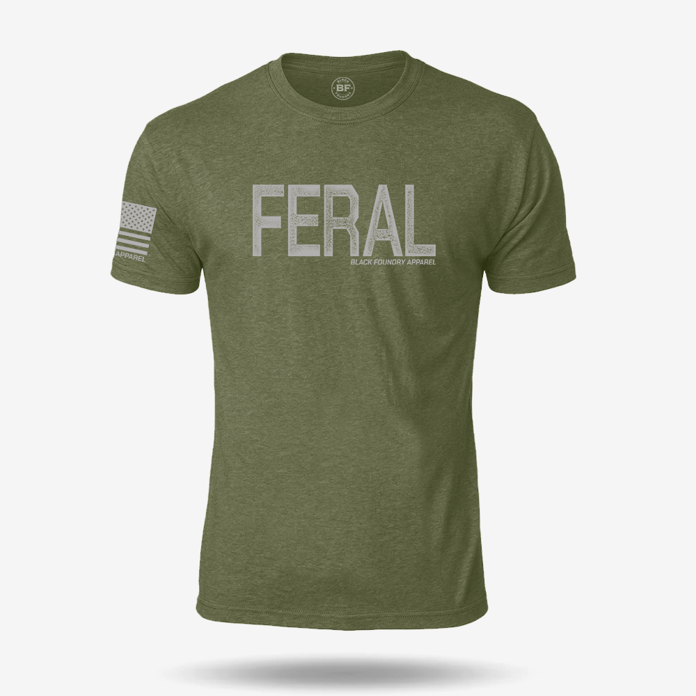 Feral Distressed T Shirt