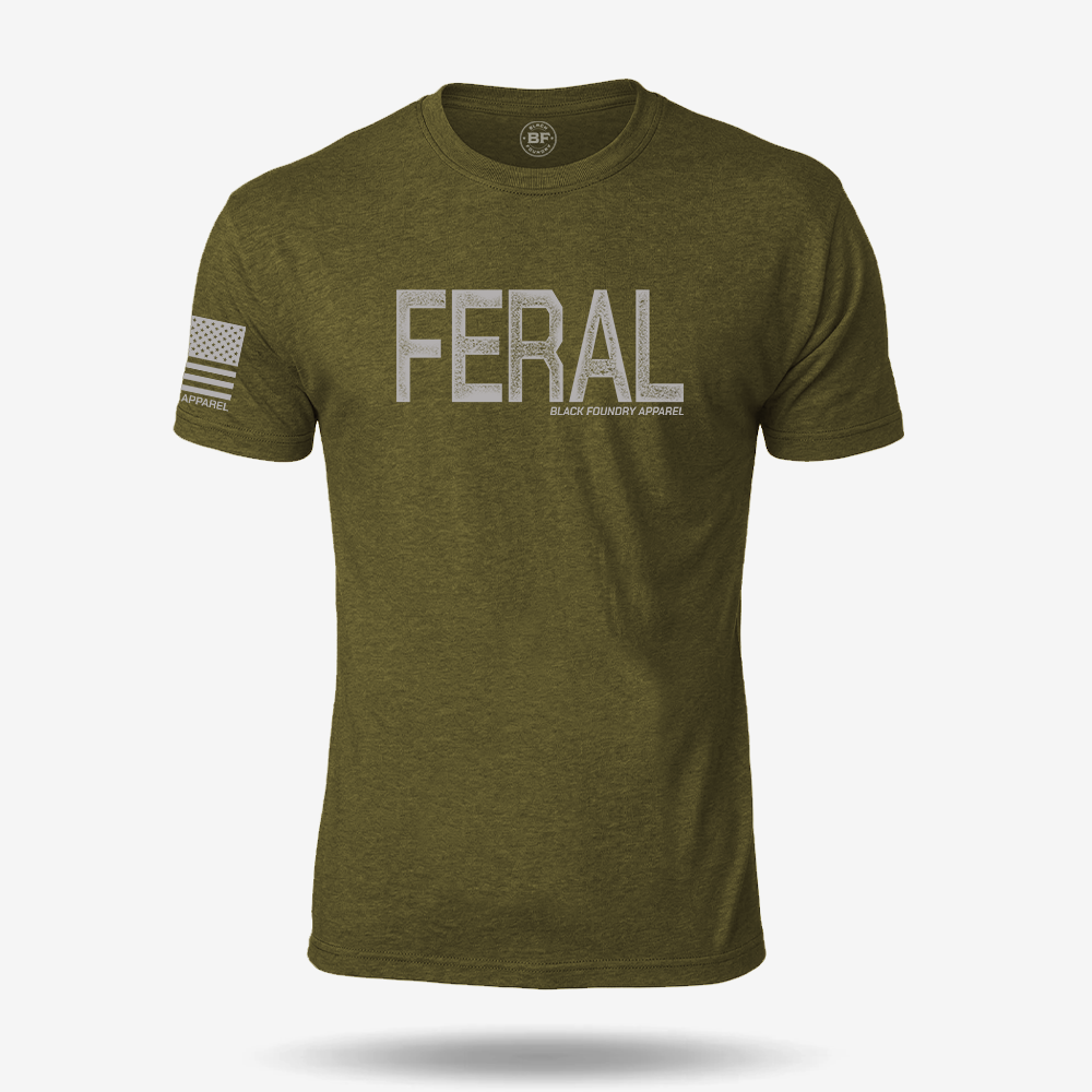 Feral Distressed T Shirt