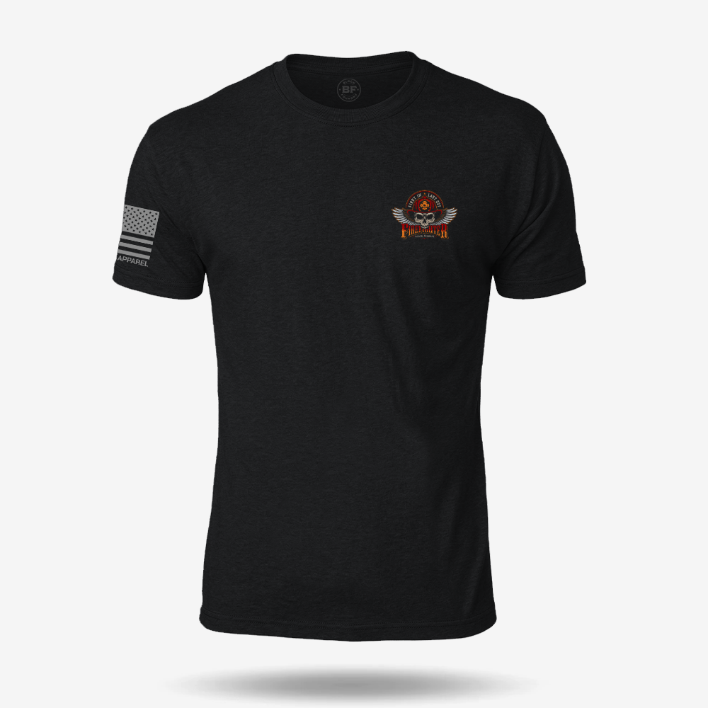 First In Last Out Firefighter T Shirt
