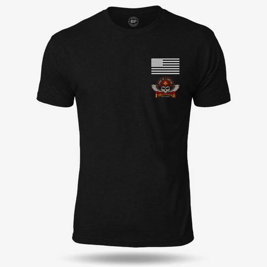 First In Last Out Firefighter T Shirt