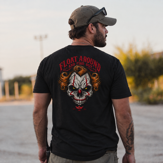 Float Around &amp; Find Out Clown Skull T Shirt