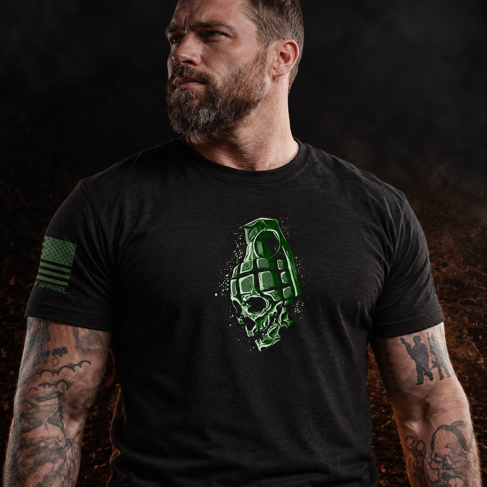 Frag Skull Grenade T Shirt