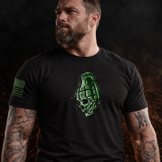 Frag Skull Grenade T Shirt