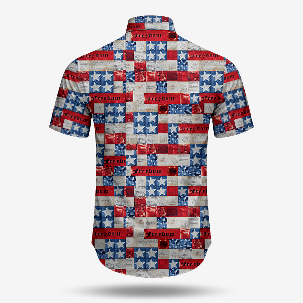 Freedom Flag Button Down Shirt