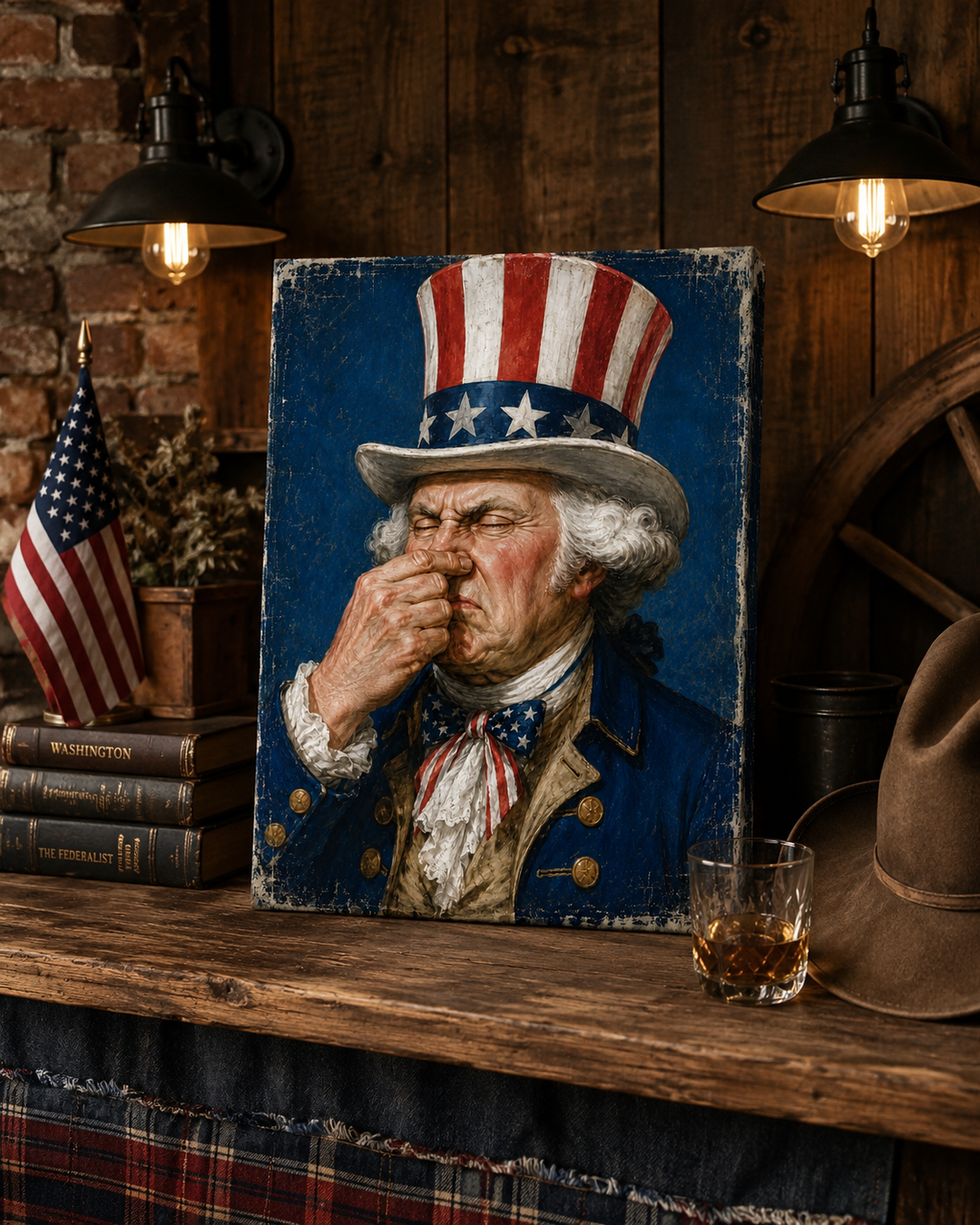 George Washington Can’t Tell a Lie… That Stinks - Canvas Poster