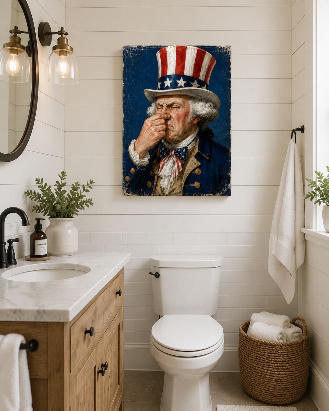 George Washington Can’t Tell a Lie… That Stinks - Canvas Poster