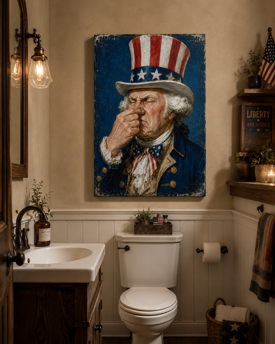 George Washington Can’t Tell a Lie… That Stinks - Canvas Poster