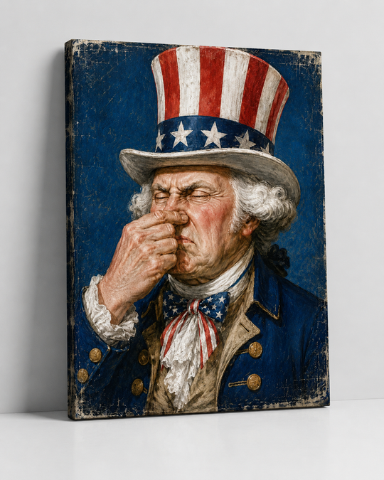 George Washington Can’t Tell a Lie… That Stinks - Canvas Poster