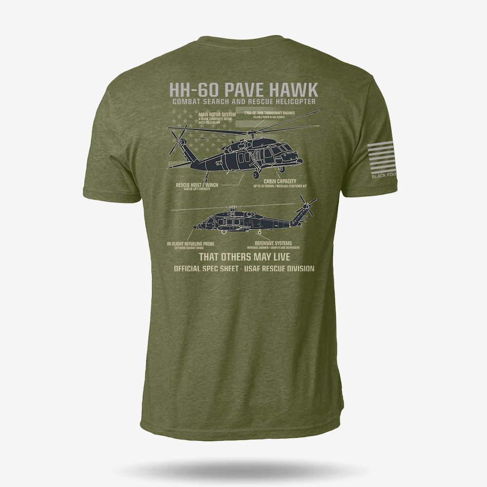HH-60 PAVE HAWK Schematic T Shirt