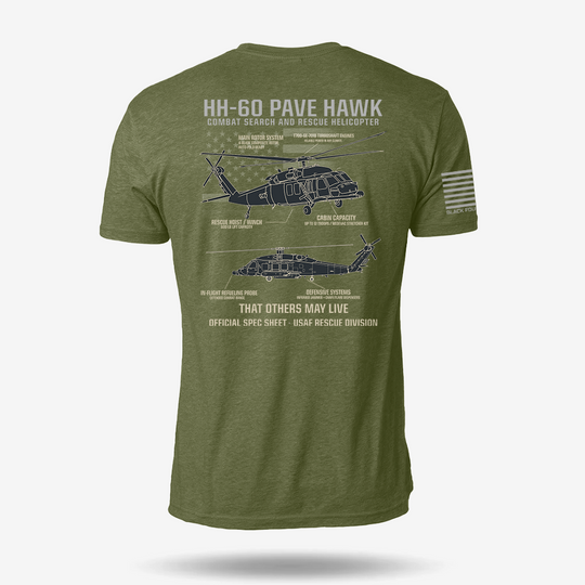 HH-60 PAVE HAWK Schematic T Shirt
