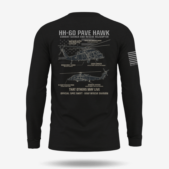 HH-60 PAVE HAWK Schematic Long Sleeve