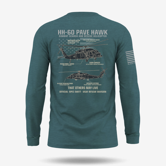 HH-60 PAVE HAWK Schematic Long Sleeve