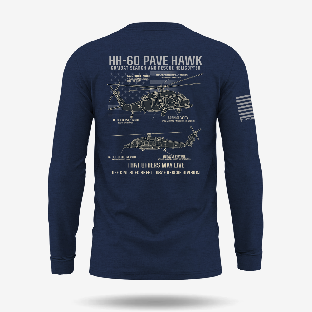 HH-60 PAVE HAWK Schematic Long Sleeve