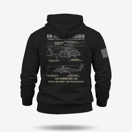 HH-60 PAVE HAWK Schematic Hoodie