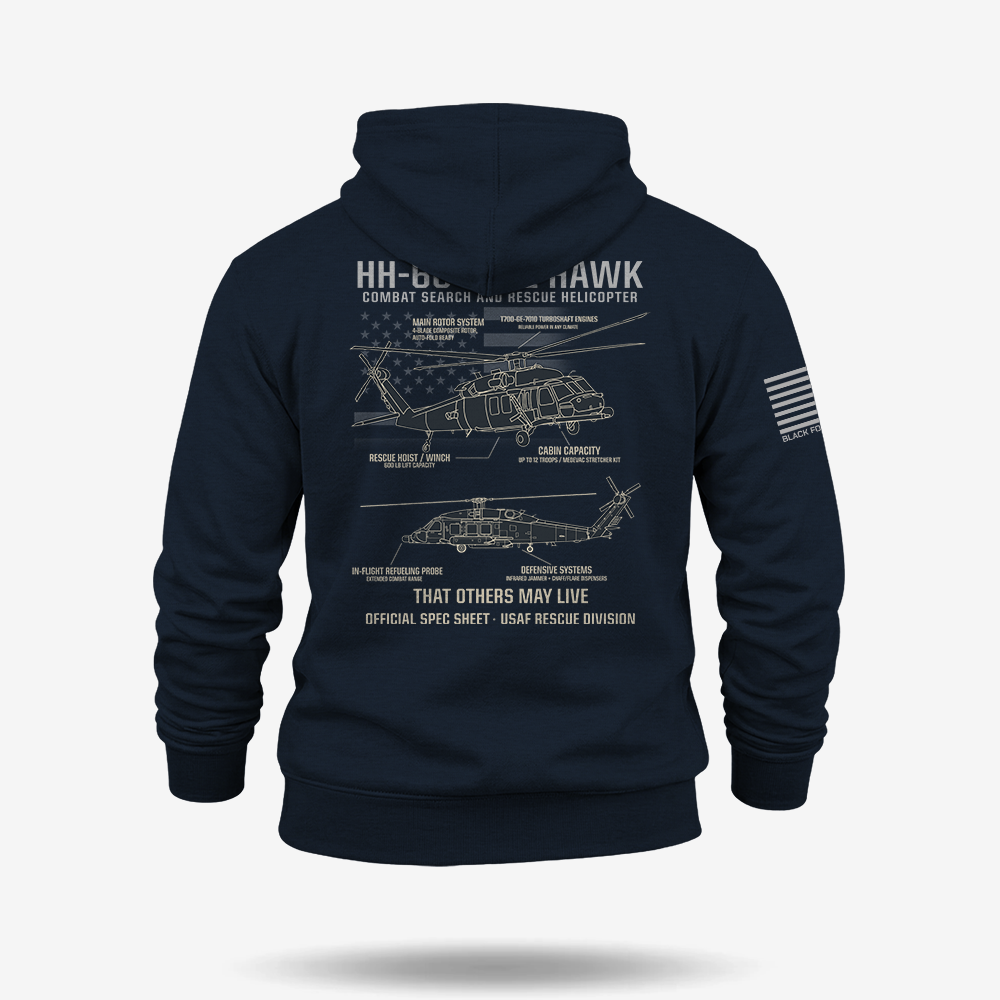 HH-60 PAVE HAWK Schematic Hoodie