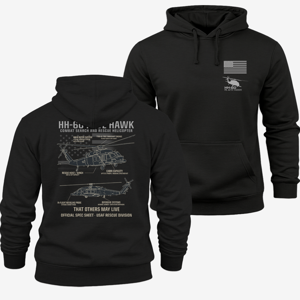 HH-60 PAVE HAWK Schematic Hoodie