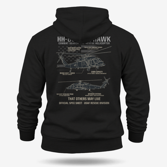HH-60 PAVE HAWK Schematic Hoodie