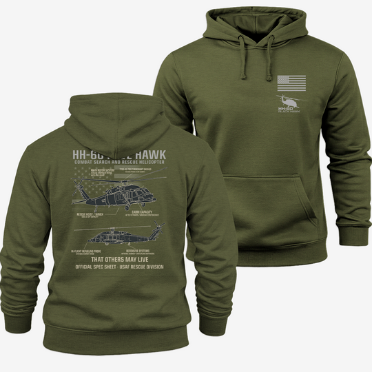 HH-60 PAVE HAWK Schematic Hoodie