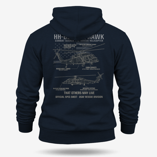 HH-60 PAVE HAWK Schematic Hoodie