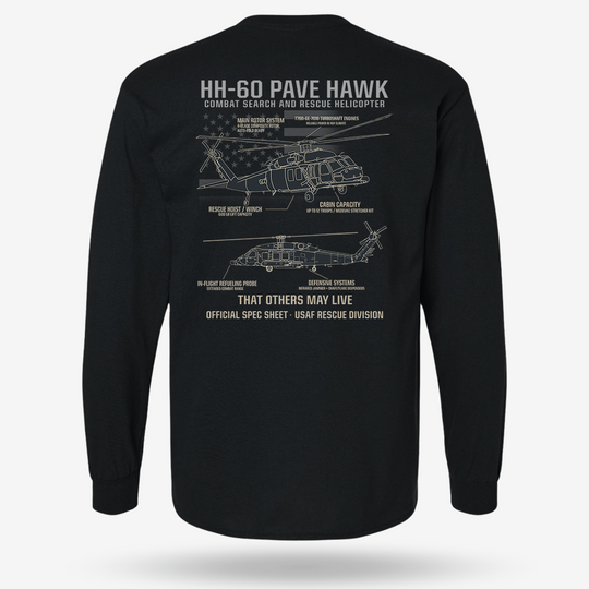 HH-60 PAVE HAWK Schematic Long Sleeve