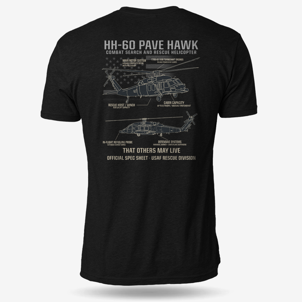 HH-60 PAVE HAWK Schematic T Shirt