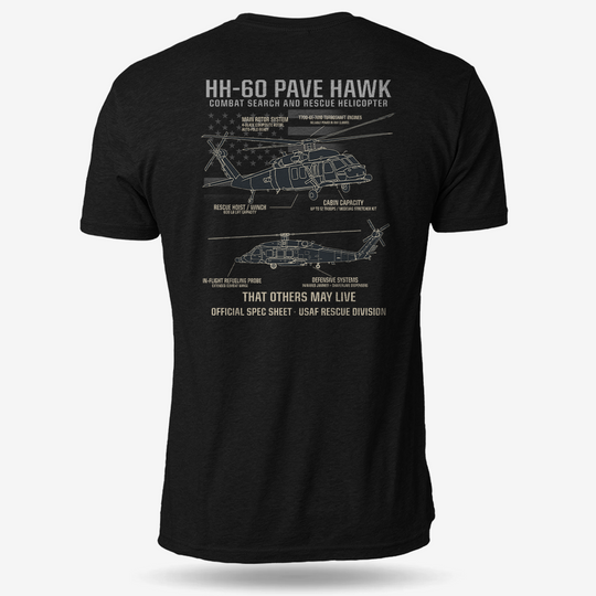 HH-60 PAVE HAWK Schematic T Shirt