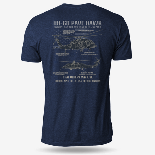 HH-60 PAVE HAWK Schematic T Shirt