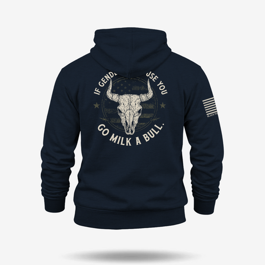 If Genders Confuse You Go Milk A Bull Hoodie