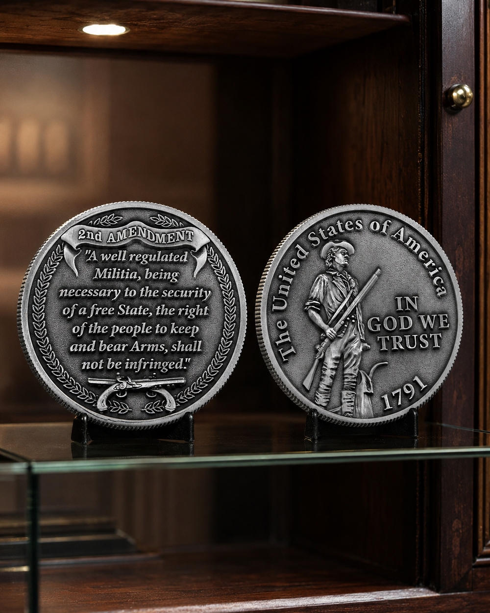In God We Trust 2nd Amendment Challenge Coin