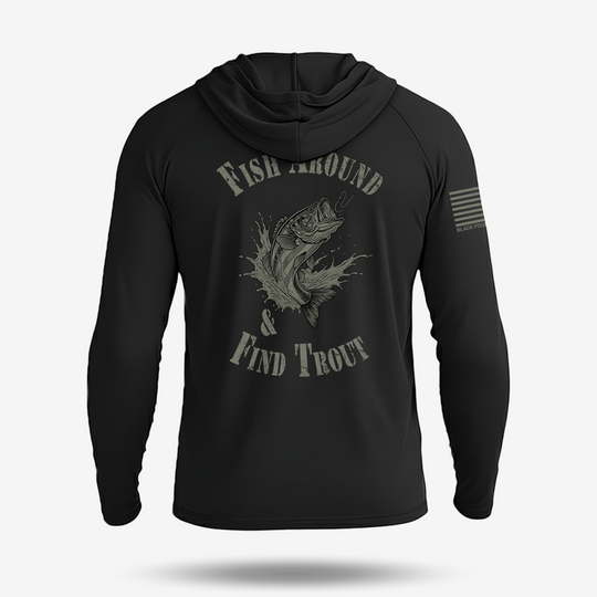 Fish Around Find Trout Lightweight Hoodie
