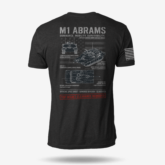 M1 Abrams Schematic T Shirt