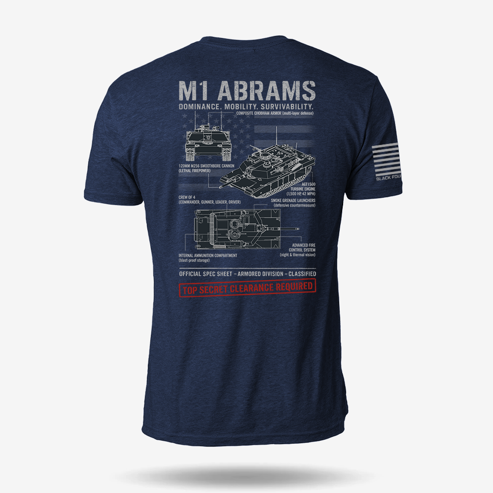 M1 Abrams Schematic T Shirt
