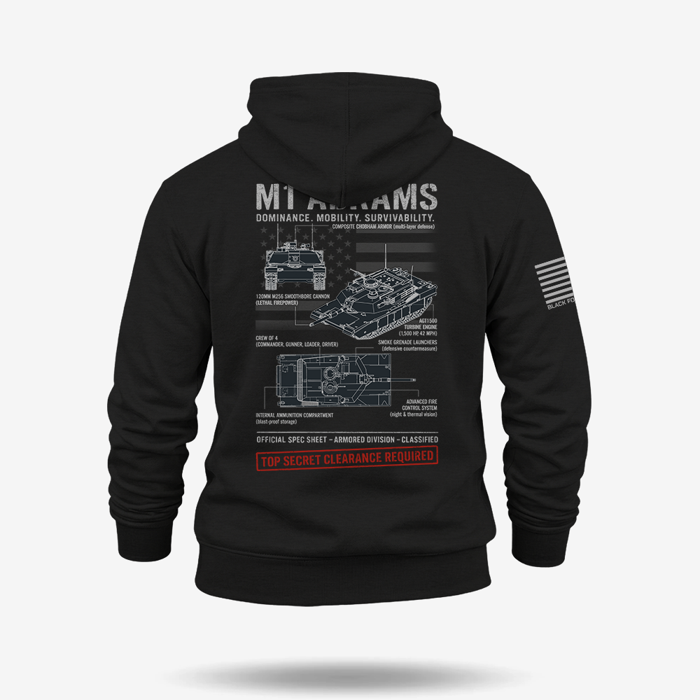 M1 Abrams Schematic Hoodie