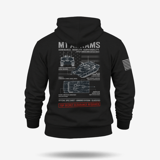 M1 Abrams Schematic Hoodie