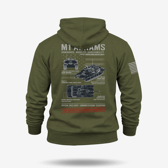 M1 Abrams Schematic Hoodie