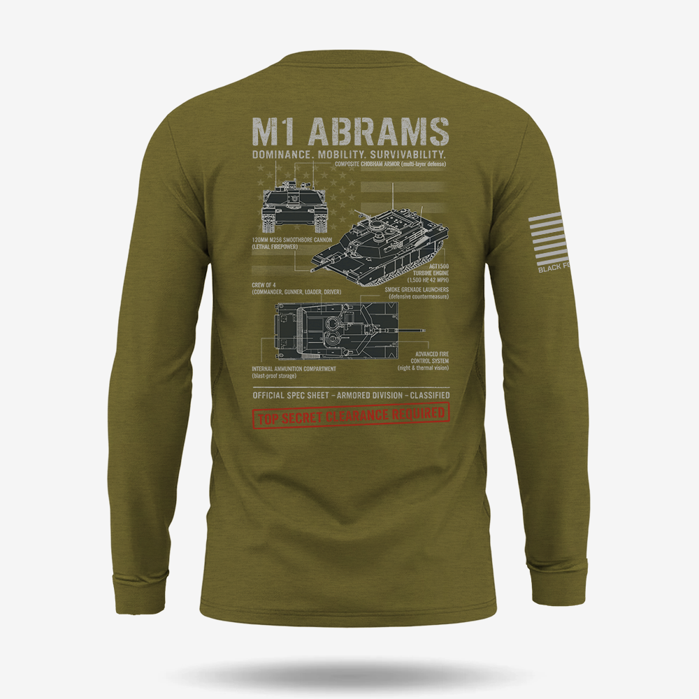 M1 Abrams Schematic Long Sleeve