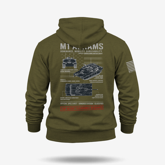 M1 Abrams Schematic Hoodie