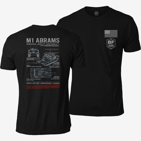 M1 Abrams Schematic T Shirt